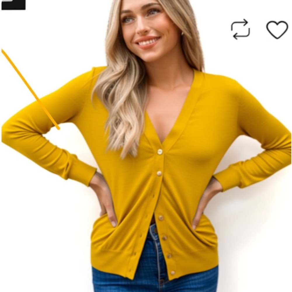 50%offw❤️ Loft Women's Wool Blend Short Sleeve Ruffle Cardigan Sweater- S